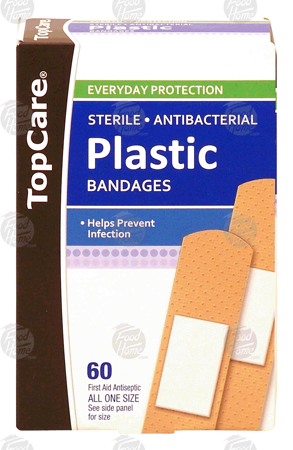 Top Care  sterile, antibacterial, plastic bandages, all one size Full-Size Picture